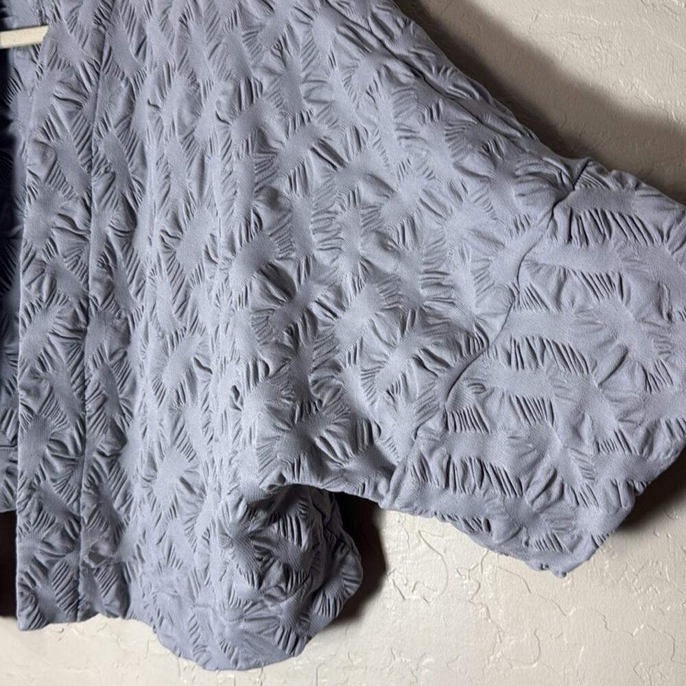 Bryn walker grey crop length bat wing drop shoulder open front cardigan - Picture 4 of 7